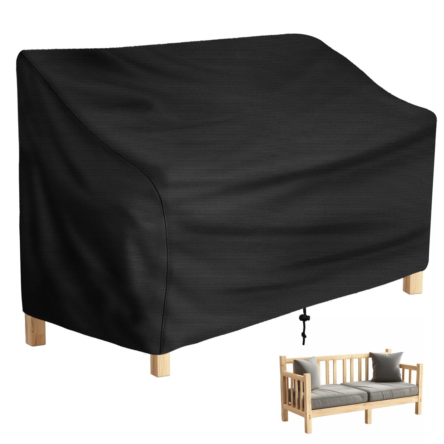 Waterproof Patio Chair Cover - Universal Outdoor Garden Furniture Protector, UV-Resistant, Easy-Going Deep Seat Cover