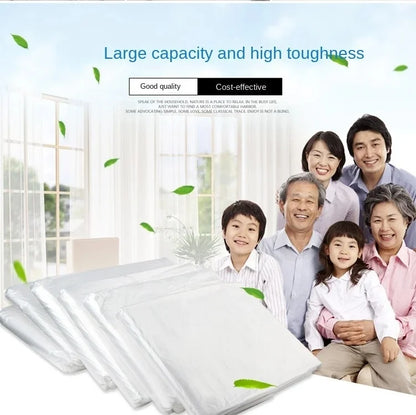 50PCS High-Capacity Garbage Bags – Thickened Disposable Trash Bags for Household & Kitchen Use