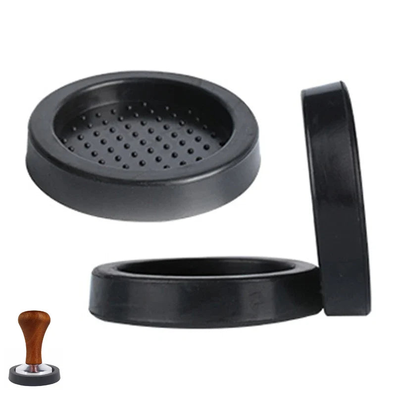 High Quality Silicone Espresso Tamper Mat – Slip-Resistant Rubber Corner Pad (No Tamper Included)
