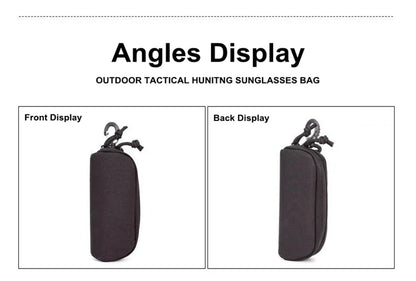 Tactical MOLLE Shockproof Eyeglass Case – Portable 1000D Nylon Protective Hunting Sunglasses Box