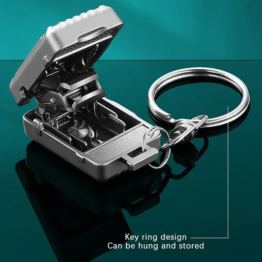 Exquisite Foldable Nail Clippers Keychain – Stainless Steel Fingernail & Toenail Manicure Trimmer