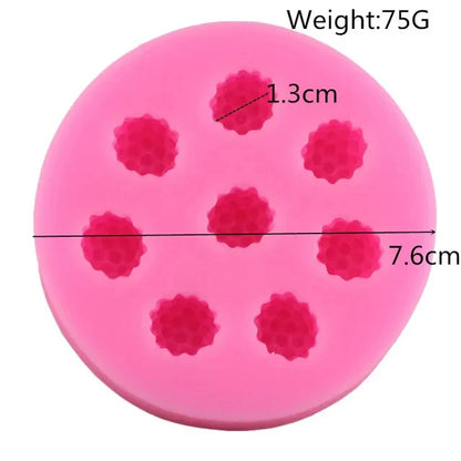 3D Mini Fruit Silicone Candle Mold — Strawberry, Raspberry, Blueberry, Tangerine & Mulberry for Soap, Fondant & Wax Melts