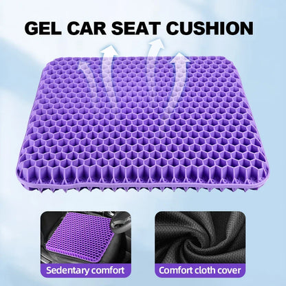Breathable Honeycomb Gel Seat Cushion – Summer Comfort for Back & Tailbone Pain, Office, Wheelchair & Car Chair