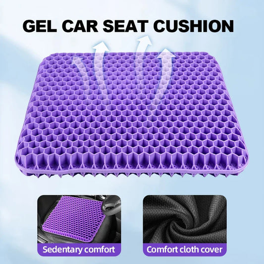 Breathable Honeycomb Gel Seat Cushion – Summer Comfort for Back & Tailbone Pain, Office, Wheelchair & Car Chair