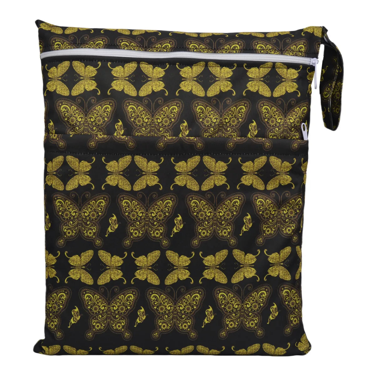 Sigzagor Wet & Dry Baby Diaper Bag – Waterproof Reusable Washable Nappy Bag with Double Zippers