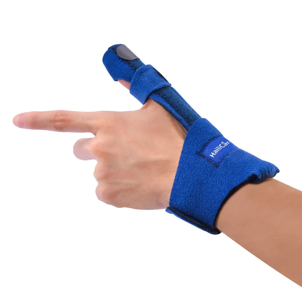 Adjustable Finger Splint Brace — Aluminum Alloy Support for Straightening Broken Fingers, Arthritis & Pain Relief