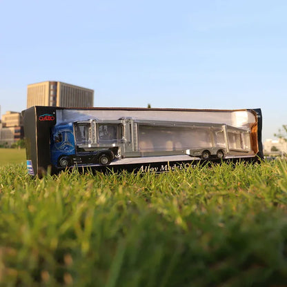 1:50 Large Diecast Alloy Truck Model – Pull-Back Container Toy with Sound & Light for Boys’ Gifts