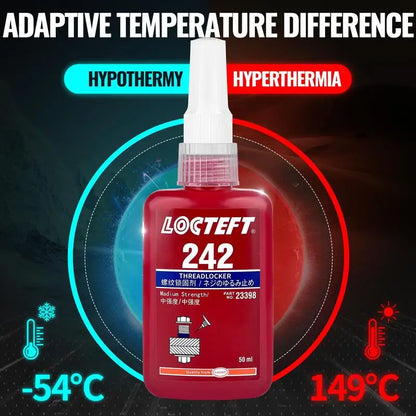 Screw Glue Anti-Loosening Fastening Adhesive | Corrosion & High-Temperature Resistant Thread Sealing Glue