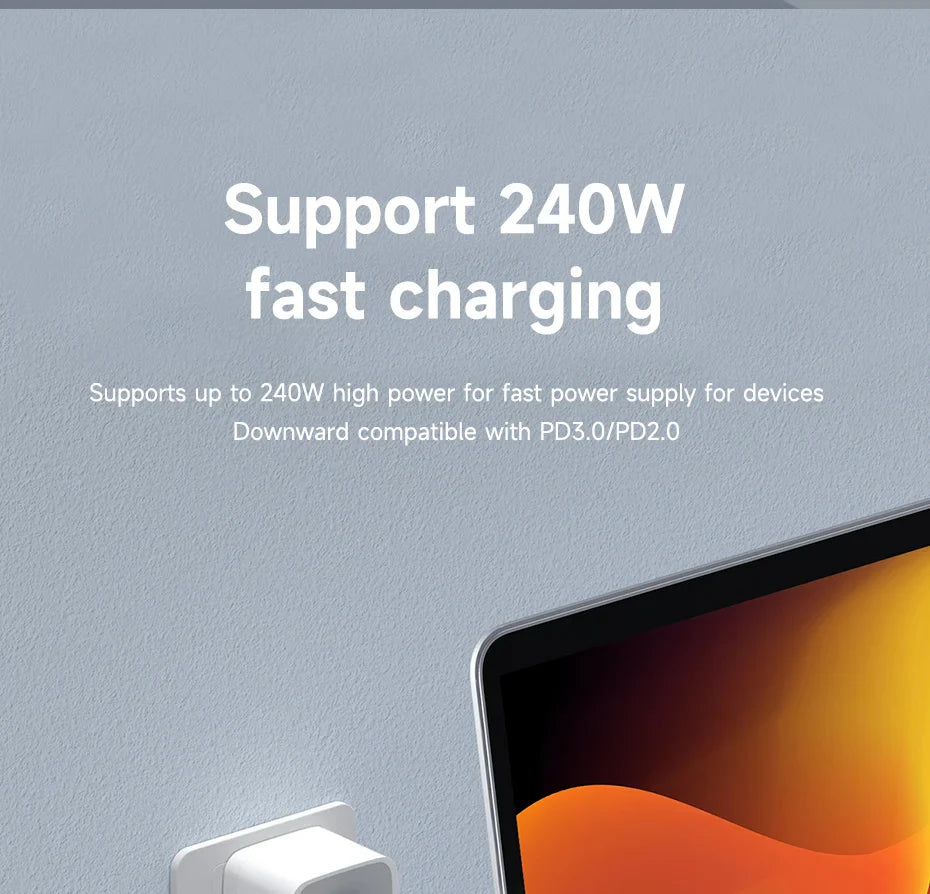 Hagibis 240W USB-C to USB-C Adapter — 40Gbps 8K 60Hz USB4 Converter, 90° for Thunderbolt 4/3, MacBook, iPhone 16 Pro & Tablet