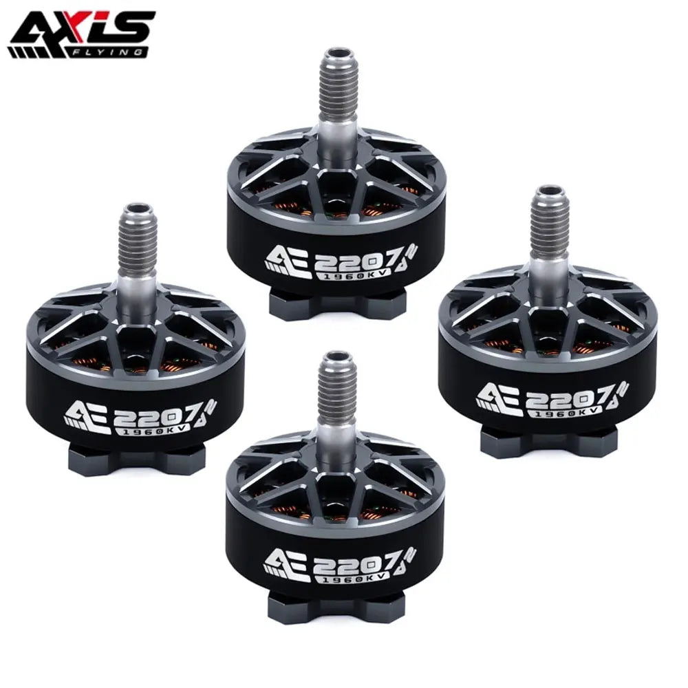AxisFlying AE2207 V2 1860KV/1960KV Brushless Motor — 4~6S Lipo, 5mm Shaft for 5-Inch Propeller Drones