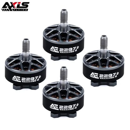 AxisFlying AE2207 V2 1860KV/1960KV Brushless Motor — 4~6S Lipo, 5mm Shaft for 5-Inch Propeller Drones