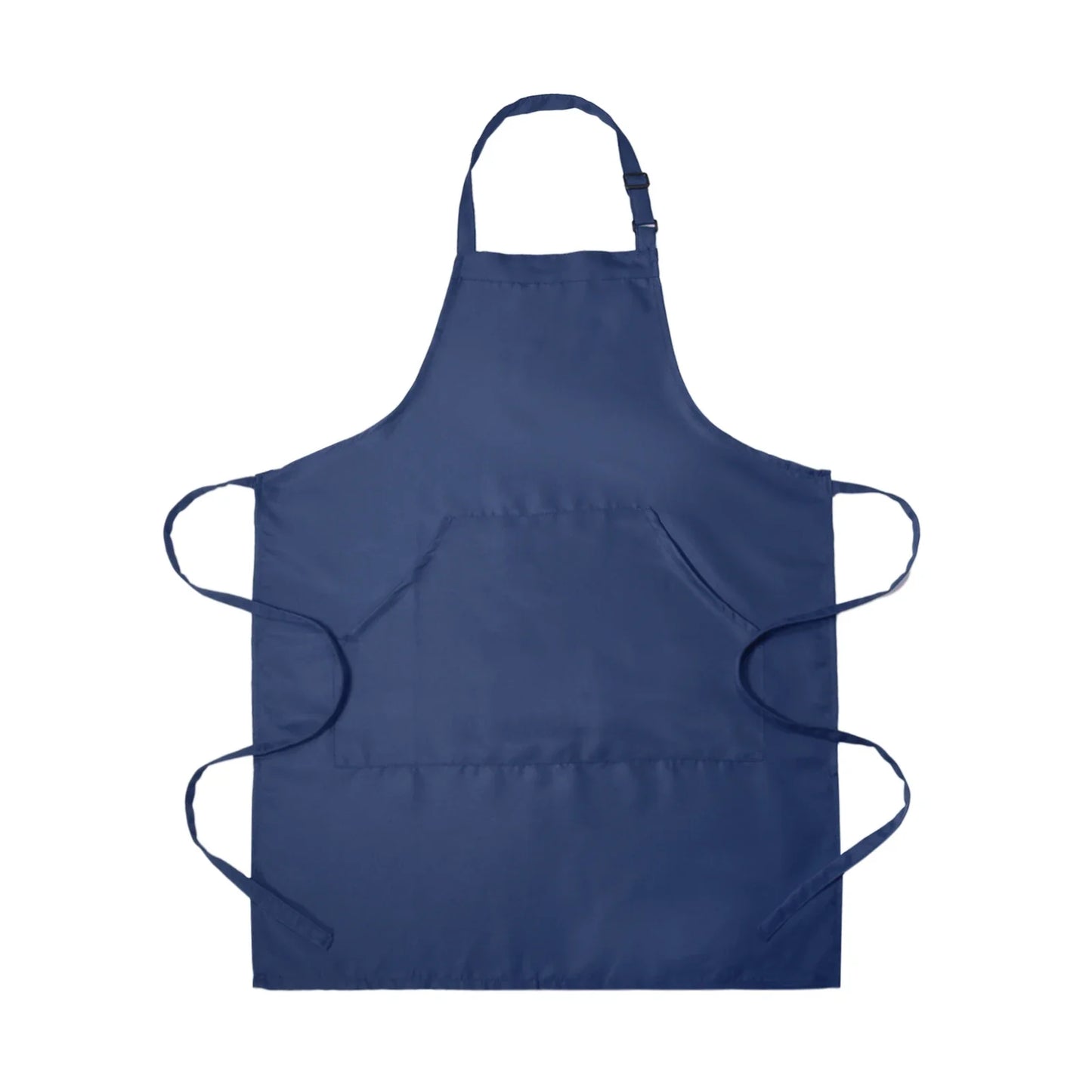 Adjustable Waterproof Kitchen Apron with 2 Pockets – 82x68cm Chef Bib for Men & Women, Navy Blue