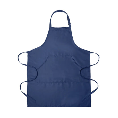 Adjustable Waterproof Kitchen Apron with 2 Pockets – 82x68cm Chef Bib for Men & Women, Navy Blue