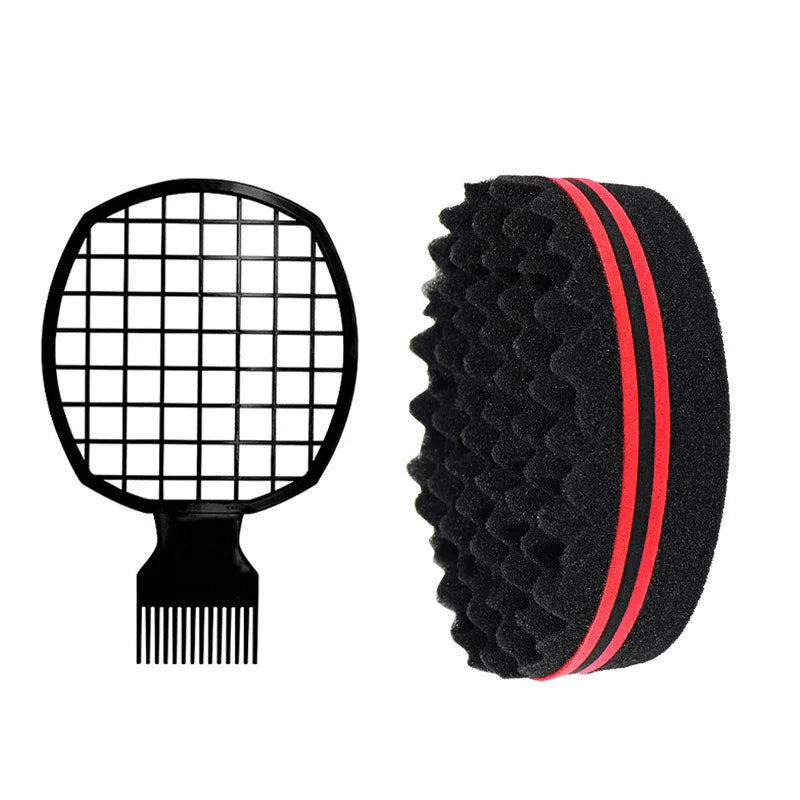 Afro Twist Hair Comb Sponge - Curly Hair Sponge Brush for Men & Women, Personal Styling for Hairdressers