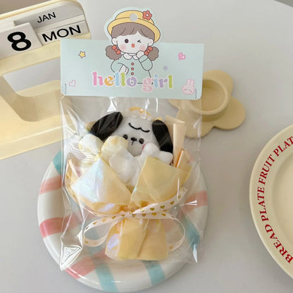 Sanrio Mini Doll Bouquet – Hello Kitty, Kuromi & Melody Plush Dolls Holding Flowers, Kawaii Valentine & Birthday Gift for Friends