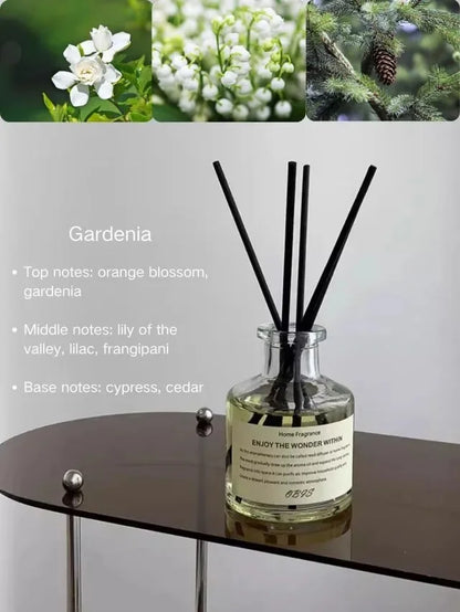 50ml Flameless Freesia Jasmine Reed Diffuser – Home Fragrance Oil & Room Air Freshener