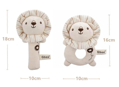 Baby Plush Rattle Crib Mobile – Cartoon Animal Bed Bell Toys for 0-12 Months, Infant Toddler Early Educational Newborn Gift