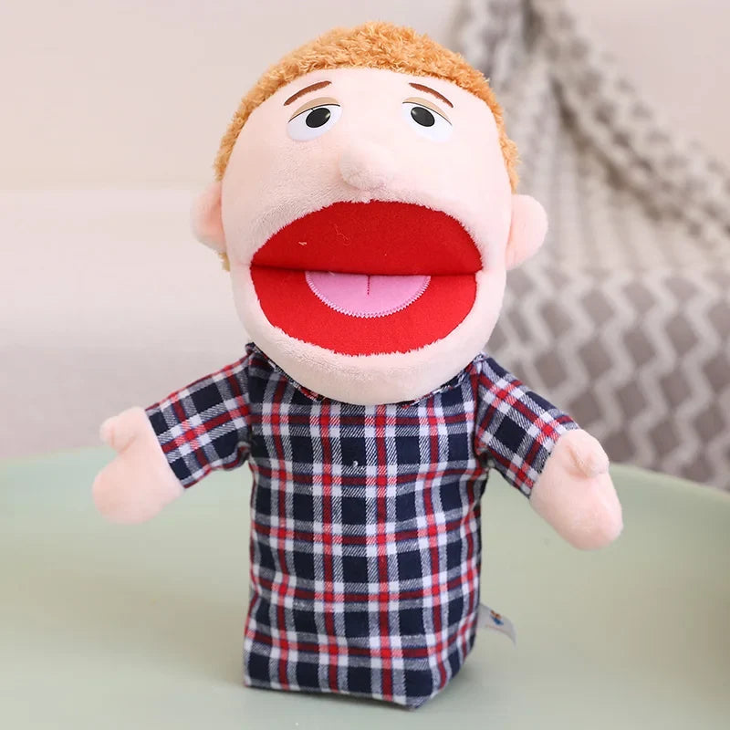 Kids Plush Hand Puppet Set - 28-33cm Role Play Toys for Bedtime Stories, Family Activities & Creative Learning