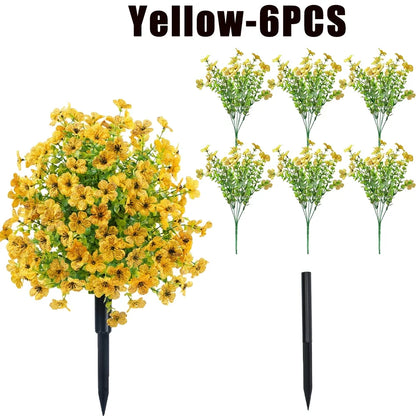 Artificial Eucalyptus Flowers - Faux Greenery Bouquet for Weddings, Home Decor & Vase Arrangements