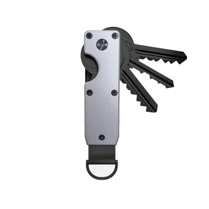 Compact Key Organizer – Minimalist Metal Key Holder for 2-6 Keys, Secure Keychain Case