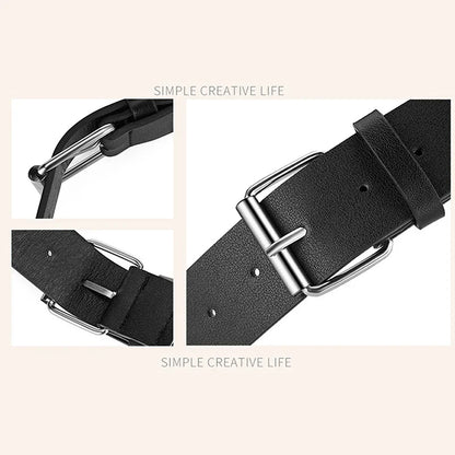 Personalized Rivets Checkerboard PU Leather Belt – 107CM Universal Hip-Hop Punk Fashion Belt for Men & Women