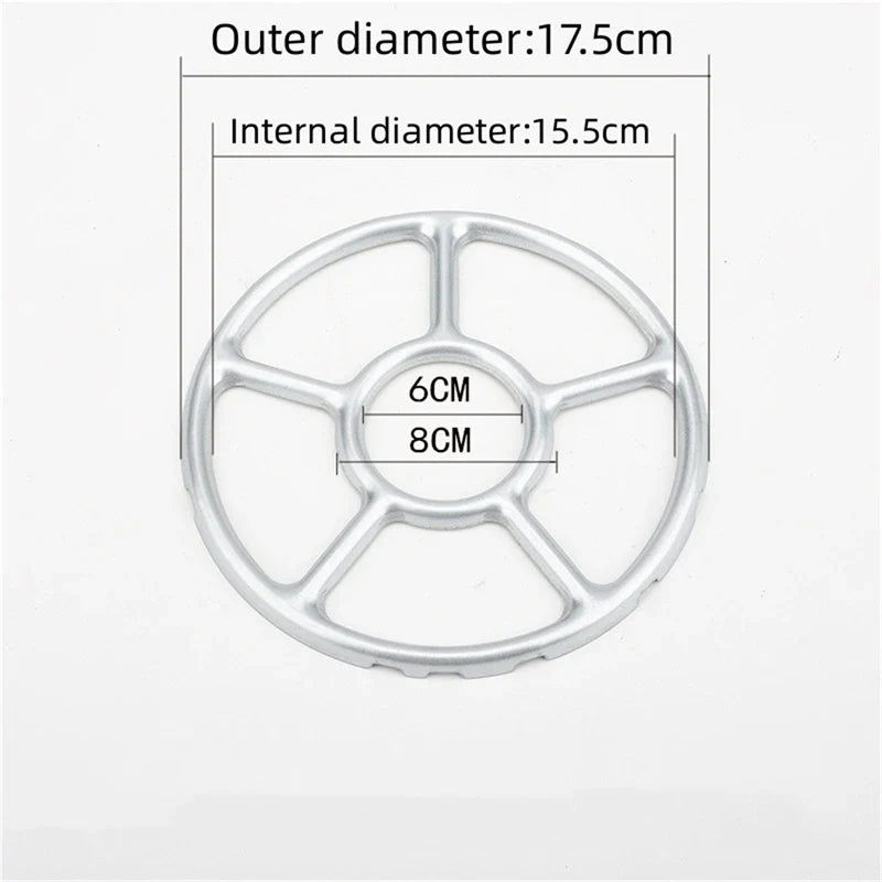 Simmer Ring Safe Stovetop Reducer - Portable Gas Stove Support for Camping - Durable Steel Coffee Maker Shelf - Practical Accessories