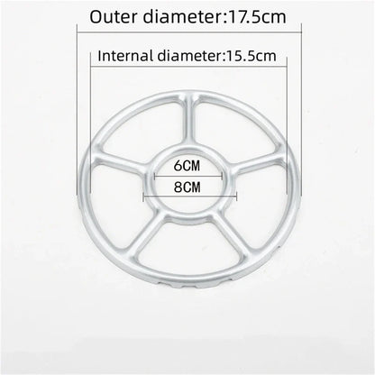 Simmer Ring Safe Stovetop Reducer - Portable Gas Stove Support for Camping - Durable Steel Coffee Maker Shelf - Practical Accessories