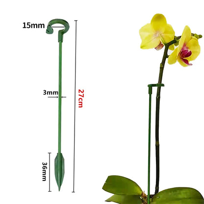 Reusable Plastic Plant Supports - Flower & Vegetable Fixing Brackets for Garden Stems (2/5/10 PCS)