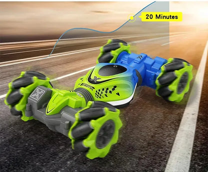 Newest 4WD RC Stunt Car — 2.4G Remote Control with 1/2/3 Battery, Gesture Sensor, Rotation Electronic Toy Gift