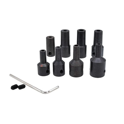 JT0 B10 B12 Adapter Connecting Rod – Steel & Copper Drill Chuck Shaft Sleeve, 4mm to 12mm Coupling