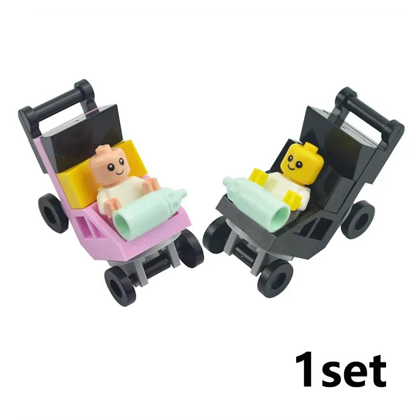 DIY Mini Food Building Block Figures – Bread, Fish, Fruit, Chicken, Crab, Hot Dog, Cake, Pizza & Carrot Creative Toy Bricks