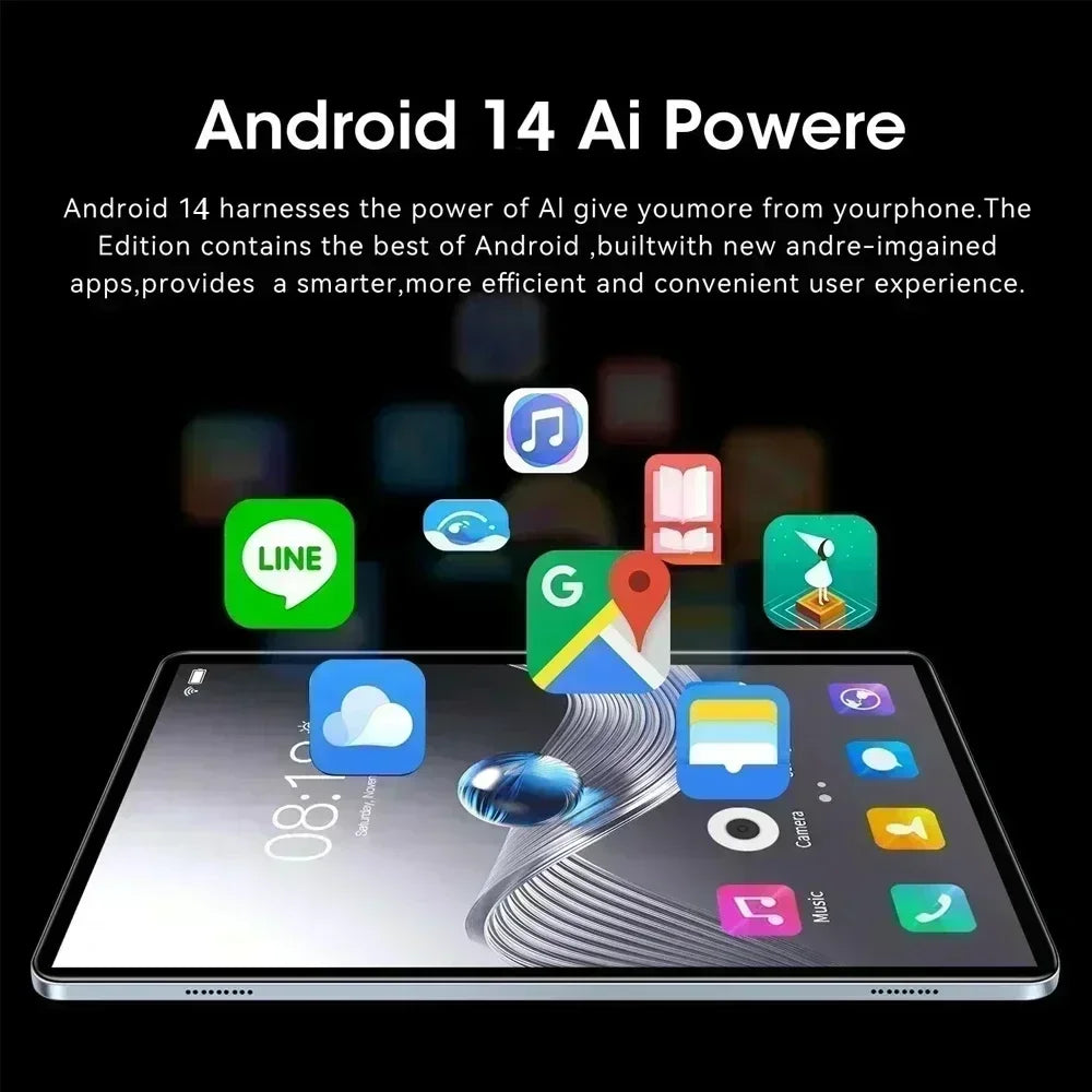 2025 New MI Pad 7 Pro Tablet 11" – Snapdragon 8 Gen 2, 22GB RAM, 2TB Storage, 4K HD, Android 14, 5G, Dual SIM, WiFi, GPS – 20000mAh Battery
