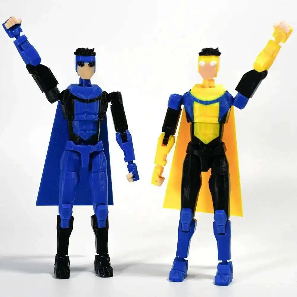 3D Printed Invincible 2.0 Superhero Action Figure – Multi-Jointed Anime Model, Shapeshift Toy & Gift Ornament