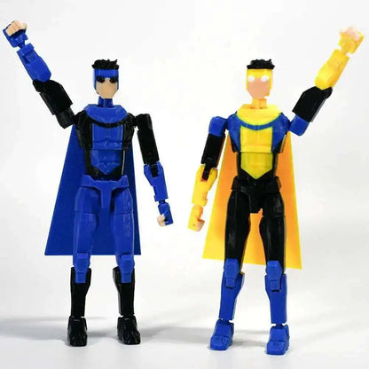 3D Printed Invincible 2.0 Superhero Action Figure – Multi-Jointed Anime Model, Shapeshift Toy & Gift Ornament