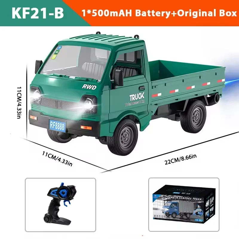 KF21 1:16 RC Drift & Climbing Truck – 2.4GHz Remote Control Car with Spray & LED Lights | Kids’ Gift Toy