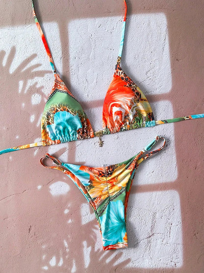 Women’s Micro Bikini Swimsuit Set – Sexy Leopard Print Push Up Two-Piece Thong Swimwear Beachwear (2026 Summer)