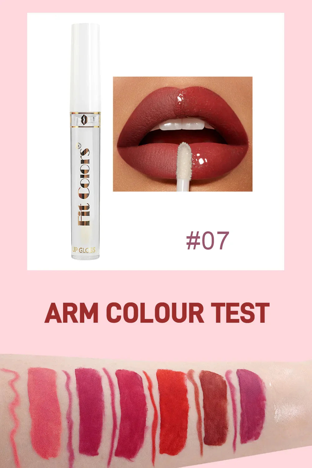 Fit Colors 13pcs Matte Lip Liner Pencil Set – Waterproof, Non-Stick, Long-Lasting Lip Pencil with Case and Hook