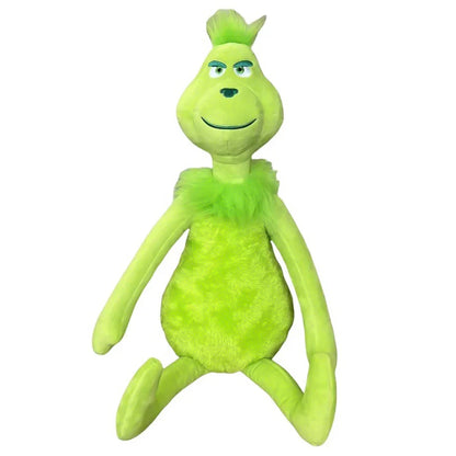 Green Shaggy Anime Figure – Green-Haired Monster Plush Doll, Christmas Decoration & Birthday Gift for Kids