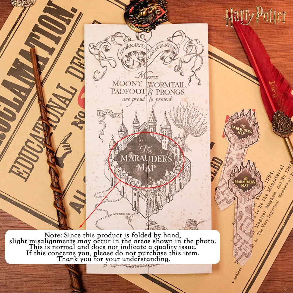 Wizarding World Marauder’s Map - High-Definition Magic Academy Treasure Hunt Gift