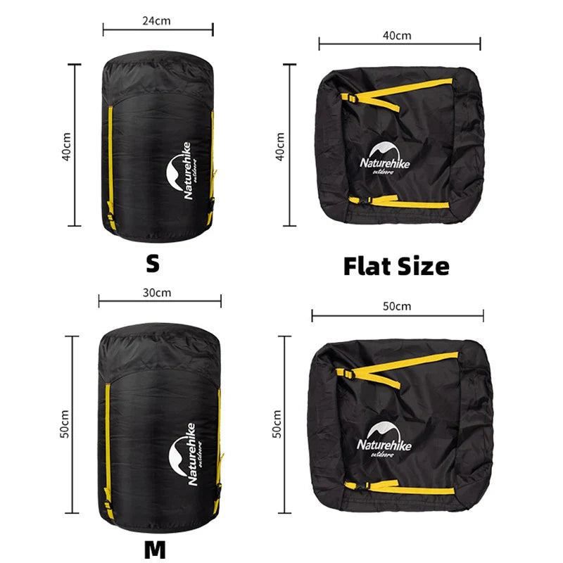 Naturehike Compression Bag for 3-4kg Sleeping Bag - Splash-Proof, Multifunctional Camping & Travel Storage Sack