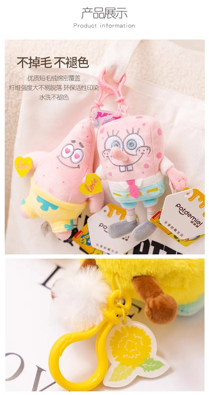 Anime Spongebob SquarePants Plush Toys – Patrick, Squidward, Mr. Krabs & Gary Stuffed Cartoon Toys, Birthday Gift for Kids