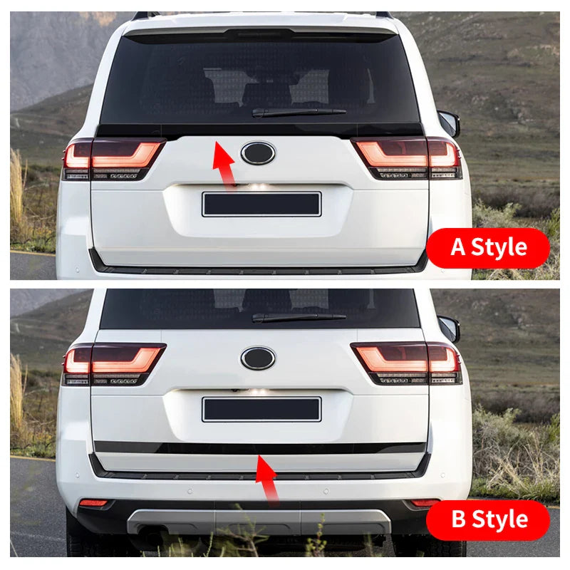2021-2024 Toyota Land Cruiser 300 Tailgate Trim – Stainless Steel Interior Upgrade LC300 Accessories
