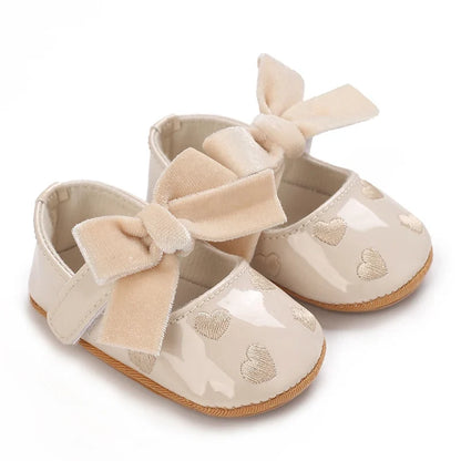 Infant Princess Pre-Walker Shoes - Bowknot Soft Sole Sandals for Baby Girls 0–1 Year