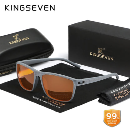 99% Blue Light Blocking Glasses — KINGSEVEN Transparent Lens Computer Eyeglasses