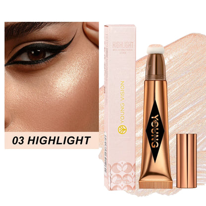 Multifunctional Liquid Blush & Contour Stick – Waterproof, Silky All-in-One Creamy Texture for Face & Eyes