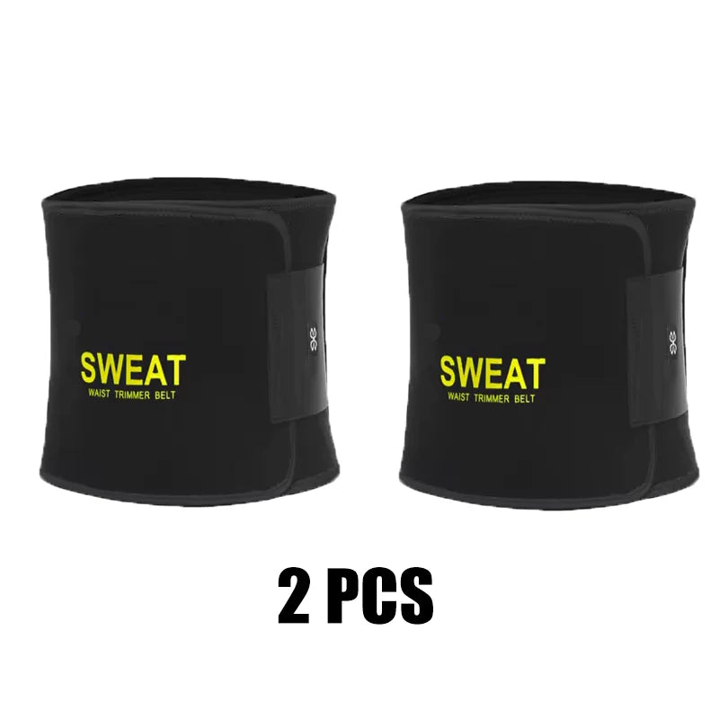 Men’s Waist Trimmer Belt — Neoprene Tummy Control Body Shaper with Sweat Wrap & Lumbar Support
