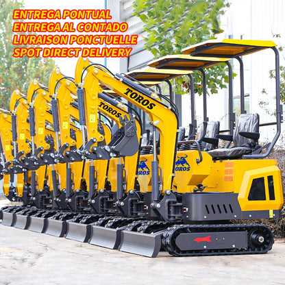 1 Ton Mini Excavator — Kubota Engine, EURO 5 Agricultural Digger, Customizable Compact Excavator for Sale