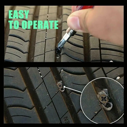 Vacuum Tyre Repair Nails | Tubeless Tire Puncture Repair Tools | Rubber & Metal Accessories for Car, Motorcycle, Truck, Scooter, Bike | 10/30Pcs