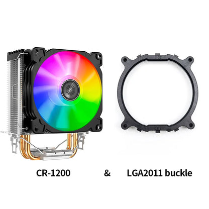 Jonsbo CR1200 CPU Cooler – 2 Heat Pipe Tower with RGB Light & 9cm Fan for Intel & AMD