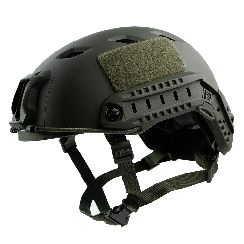 Adjustable Tactical Helmet – Thicken ABS Protective Gear for Air Gun Shooting, CS, Outdoor Use, Head Size 55-60cm